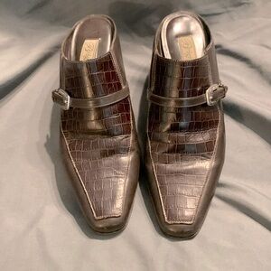 Brighton brown mules